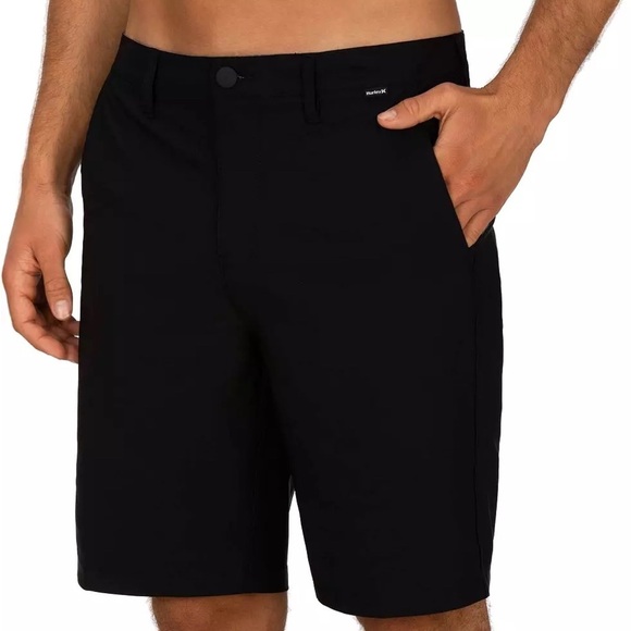 Hurley Men's Phantom 20” Shorts 31 Waist in Black New With Tags - Picture 1 of 9